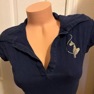 Baby Phat 🐈 Polo Top Shirt (Good Condition)